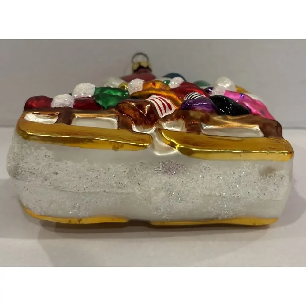 VTG‎ Christopher Radko BOB SQUAD Elf Gnome Sledding Winter Ornament 97-248-0
